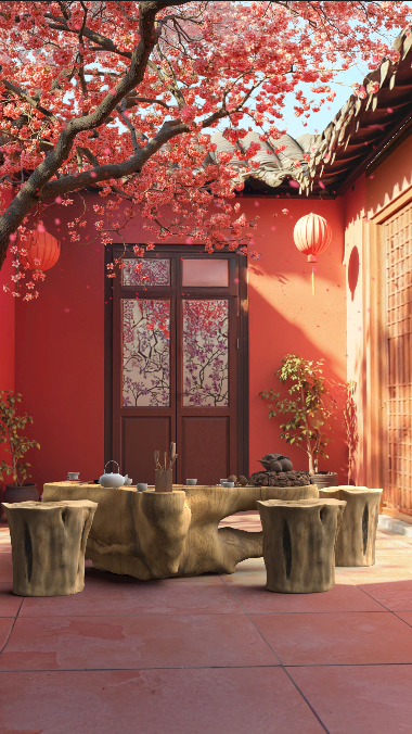 国风庭院场景示例